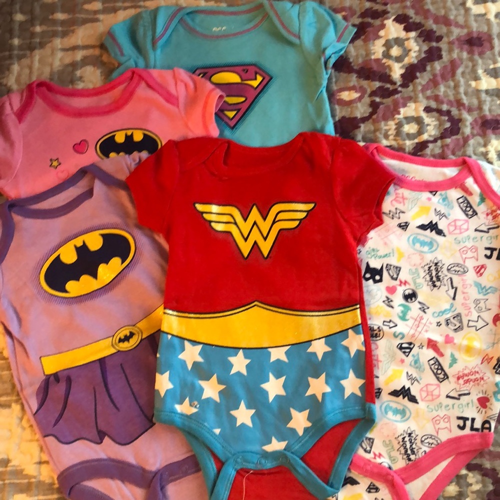 5 DC Comics onesies